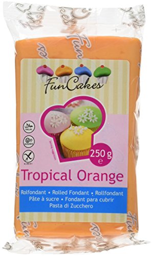 FunCakes Fondant -Tropical orange 1 Pack (1 x 250g) von FunCakes