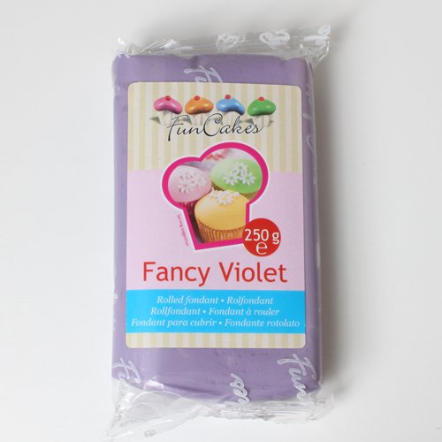 Funcakes Rollfondant in vielen verschiedenen Farben -250g- (Fancy Violett) von FunCakes