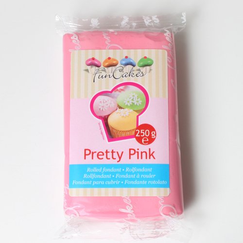 Funcakes Rollfondant in vielen verschiedenen Farben -250g- (Pretty Pink) von FunCakes