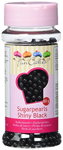 Funcakes Funkcakes -Schwarze Zuckerperlen - Essbar , 100 G (1Er Pack) von FunCakes