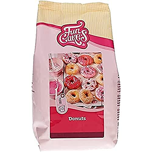 FunCakes Mix für Donuts, Backen Sie ganz einfach Ihre eigenen Donuts zu Hause in der Friteuse oder im Ofen, Halal. 500 g. von FunCakes