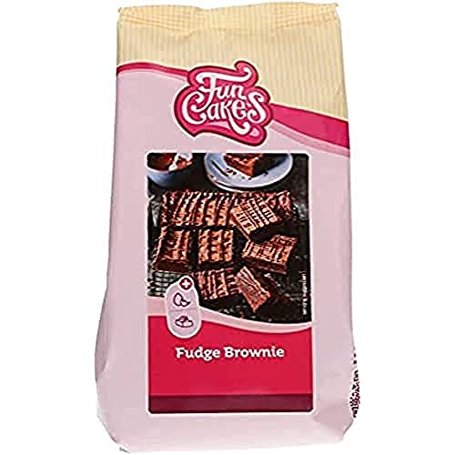 Mix für Fudge Brownie: Einfach zu verwendender, extrem fudgy Brownie mit reichem Schokoladengeschmack, Halal. 500 g. von FunCakes