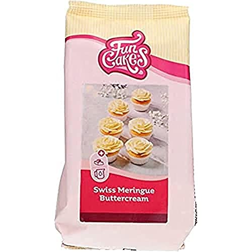 FunCakes Mix für Schweizer Baiser Buttercreme: Einfach zu verwenden, cremig, perfekt zum Dekorieren, Abdecken und Füllen von Kuchen, Belag auf Cupcakes. 400 g. von FunCakes