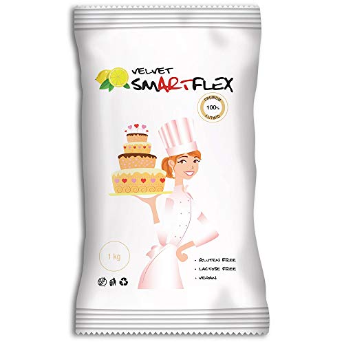 SmartFlex Fondant White Velvet Lemon-Geschmack, 250g von SmartFlex