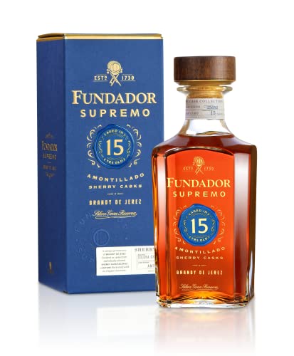 Fundador Supremo 15 Years Old Sherry Casks Brandy de Jerez 40% Vol. 0,7l in Geschenkbox von Fundador