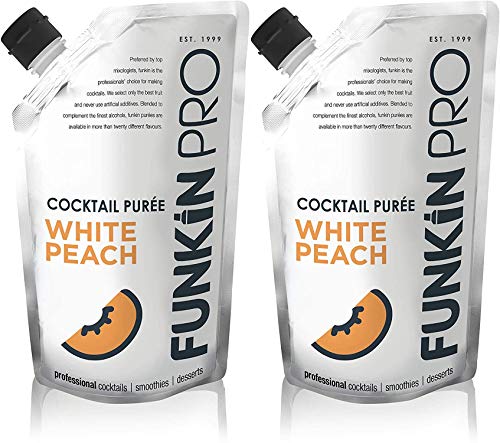 Funkin Pro White Peach Fruit Purée 2 x 1kg (2 Pack) von Funkin