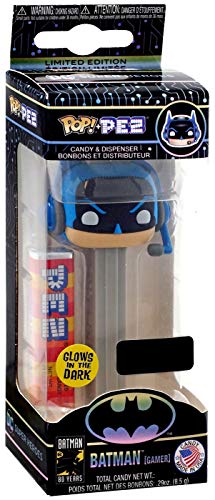 Funko Pop! Pez: DC Super Heroes - Grey Batman (Gamer) Glows in the Dark Exclusive von Funko