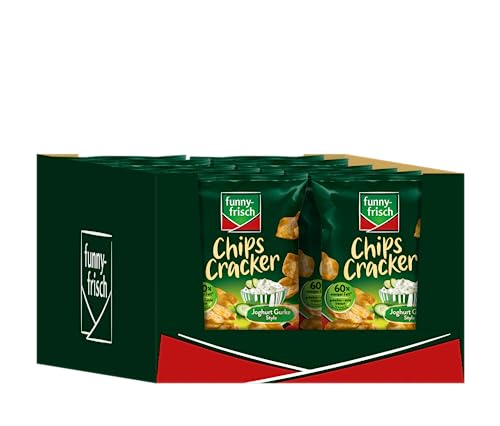 funny-frisch Chips Cracker Joghurt Gurke, 12er Pack (12 x 90 g) von Funny-Frisch