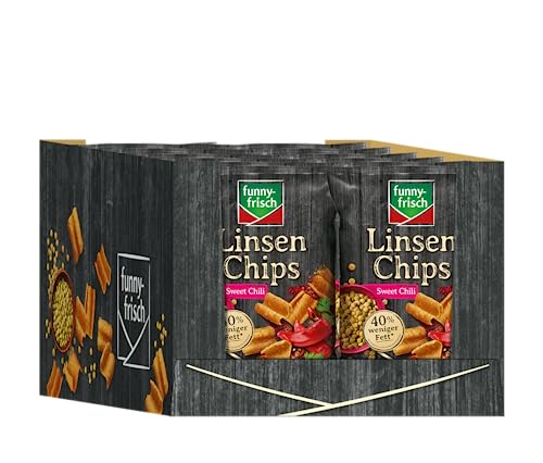 funny-frisch Linsen Chips Sweet Chili, 12er Pack (12 x 90 g) von Funny-Frisch