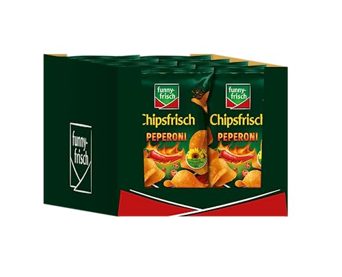 funny-frisch Chipsfrisch Peperoni, 10er Pack (10 x 175 g) von Funny-Frisch