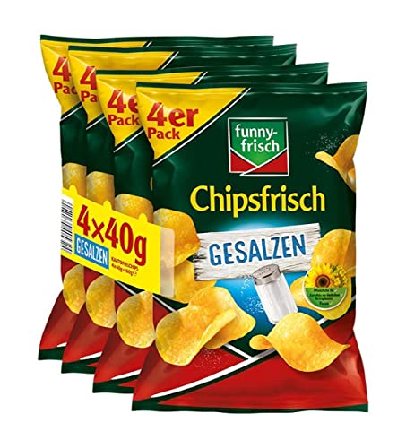 funny-frisch Chipsfrisch gesalzen 4x40g Multipack von Funny-Frisch