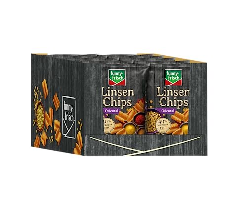 funny-frisch Linsen Chips Oriental, 12er Pack (12 x 90 g) von Funny-Frisch