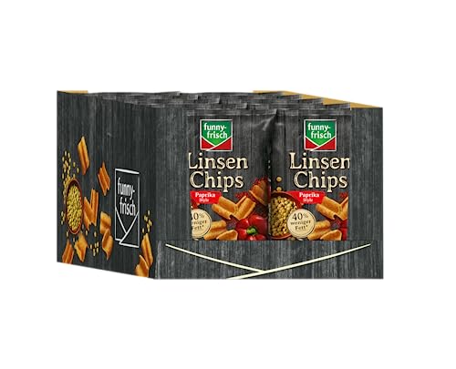 funny-frisch Linsen Chips Paprika, 12er Pack (12 x 90 g) von Funny-Frisch