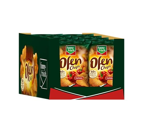 funny-frisch Ofen Chips Paprika, 10er Pack (10 x 125 g) von Funny-Frisch