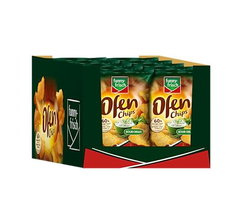 funny-frisch Ofen Chips Sour Cream 10er Pack (10 x 125 g) von Funny-Frisch