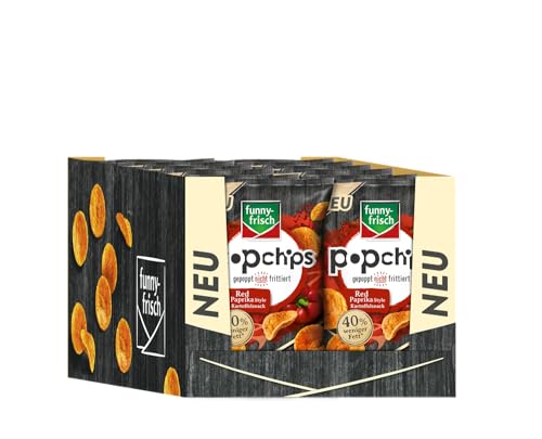 funny-frisch Popchips Red Paprika Style, 12er Pack (12 x 80g) von Funny-Frisch