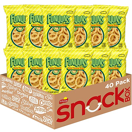 Funyuns Ringe mit Zwiebelgeschmack, Original, 21,3 g (40 Stück) Funyuns Ringe mit Zwiebelgeschmack, Original, 21,3 g (40 Stück) von Funyuns