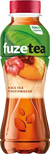 Erfrischungsgetränk Fuzetea Peach Hibiscus Pet 400ml | 12 Stücke von Fuze Tea