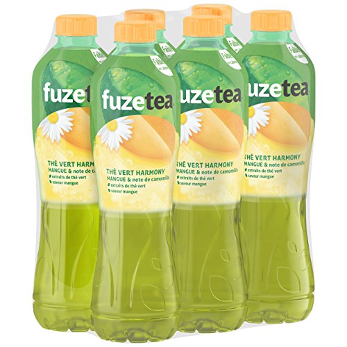 Fuze Tea Mango-Kamille aus grünem Tee 1,25 l pro PET-Flasche, 6 Flaschen von Coca-Cola