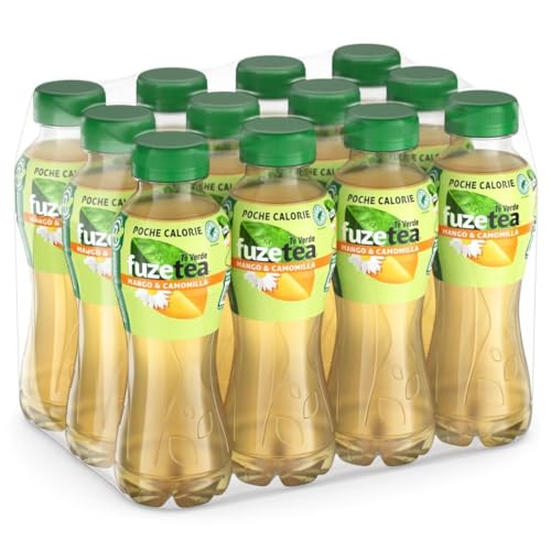 Fuze Tea Mango-Kamille aus grünem Tee 1,25 l pro PET-Flasche, 6 Flaschen von Coca-Cola