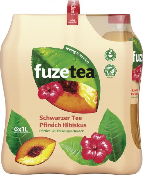 Fuze Tea Schwarzer Tee Pfirsich Hibiskus (Einweg) von Fuze Tea