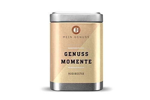 MEIN GENUSS Genussmomente Rooibos Tee - Afrikanische Teemischung mit Ingwer und Bourbon Vanille - Exotisch, fruchtig, scharf! - Naturbelassener Afrikanischer Rooibostee - Füllmenge: 70 g von MEIN GENUSS