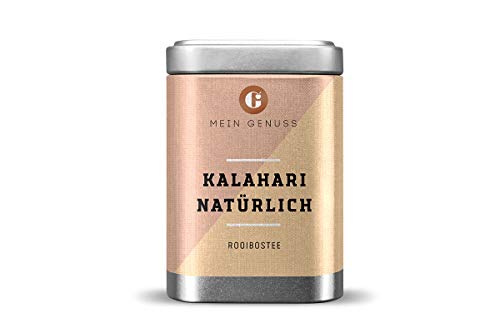 MEIN GENUSS Kalahari Rooibos Tee - Natürliches Zitrusaroma - Exotischer Geschmack & milde Süße - Aus den südafrikanischen Bergen - Koffeinfrei - Für Schwangere und Kinder - Füllmenge: 50 g von MEIN GENUSS