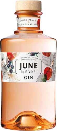 G'Vine | June Pfirsich Gin | 700ml | 37.5% Vol | Fruchtige Noten des Pfirsichs | Frischer Geschmack von Sommerfrüchten von G'Vine