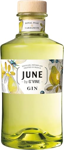 G'Vine | June Royal Pear & Cardamom | 700 ml | 30% Vol. | Fruchtig frischer Geruch | Ausbalancierte Birnennoten | Runder Geschmack von G'Vine