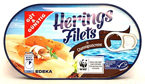 Heringsfilet in Champignonreme 200 g von G&G