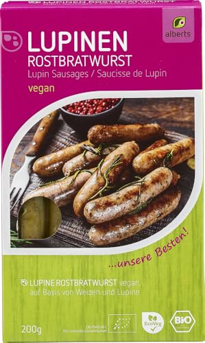 Alberts Bio Lupinen Rostbratwürstchen (6 x 200 gr) von Alberts