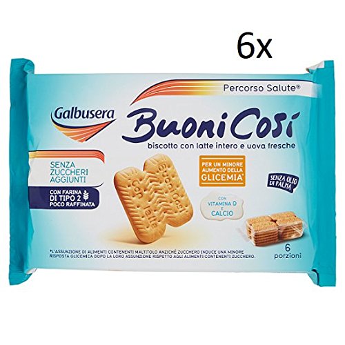 6x Galbusera buono così Kekse mit Getreide cerealien kuchen biscuits 300g von GALBUSERA