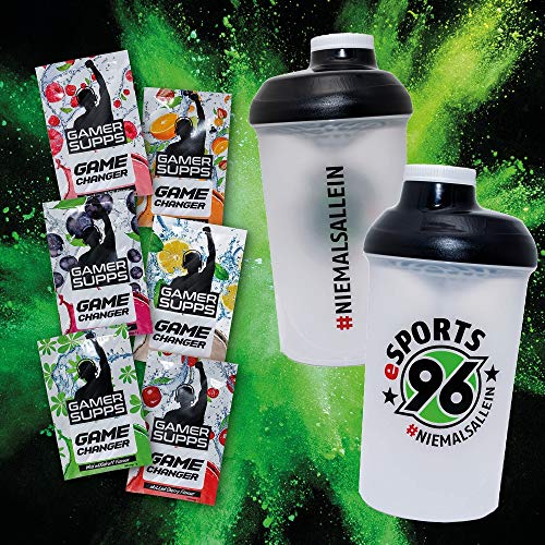 Energy Booster Pulver Probe Pack | GAME CHANGER + eSports Shaker | Wenig Kalorien, Kaum Zucker, Maximaler Geschmack | 6 x 7g Energy Booster Pulver Probe Pack | GAME CHANGER + eSports Shaker | Wenig Kalorien, Kaum Zucker, Maximaler Geschmack | 6 x 7g von GAMER SUPPS