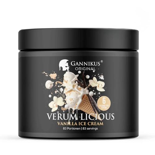 VERUM LICIOUS - 250g Vanilla Ice Cream von GANNIKUS