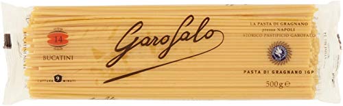 10x Garofalo Pasta di Gragnano IGP Bucatini N° 14 Hartweizengrieß Pasta 100% Neapolitanische Pasta Längliche Pasta Packung mit 500g von GAROFALO