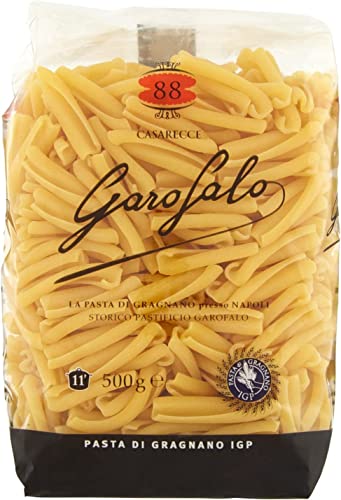 10x Garofalo Pasta di Gragnano IGP Casarecce N° 88 Hartweizengrieß Pasta 100% Neapolitanische Pasta Kurze Pasta Packung mit 500g von GAROFALO