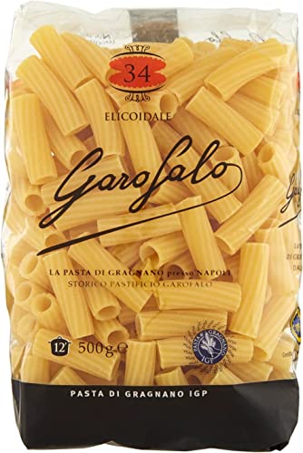 10x Garofalo Pasta di Gragnano IGP Elicoidale N° 34 Hartweizengrieß Pasta 100% Neapolitanische Pasta Kurze Pasta Packung mit 500g von GAROFALO