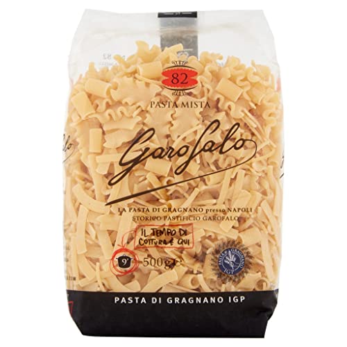 10x Garofalo Pasta di Gragnano IGP Pasta Mista N° 82 Hartweizengrieß Pasta 100% Neapolitanische Pasta Kurze Pasta Packung mit 500g von GAROFALO