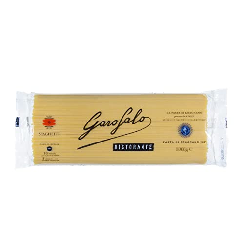 12x Garofalo Ristorante Pasta di Gragnano IGP Spaghetti N° 9 Hartweizengrieß Pasta Neapolitanische Pasta Packung mit 1Kg Längliche Pasta 12x Garofalo Ristorante Pasta di Gragnano IGP Spaghetti N° 9 Hartweizengrieß Pasta Neapolitanische Pasta Packung mit 1Kg Längliche Pasta von GAROFALO
