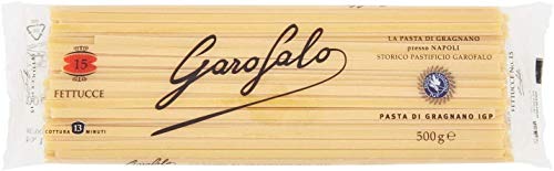 16x Garofalo Pasta di Gragnano IGP Fettucce N° 15 Hartweizengrieß Pasta Neapolitanische Pasta Packung mit 500g von GAROFALO