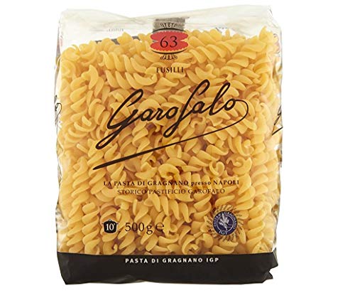 16x Garofalo Pasta di Gragnano IGP Fusilli N° 63 Hartweizengrieß Pasta 100% Neapolitanische Pasta Kurze Pasta Packung mit 500g von GAROFALO