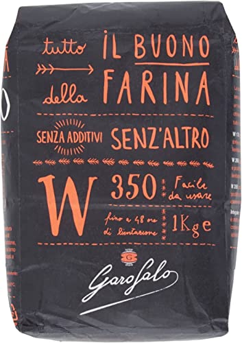 20x Garofalo Farina di Grano Tenero W 350 Weichweizenmehl Mehl Typ 00 Bis zu 48 Stunden Wachstum 1Kg von GAROFALO