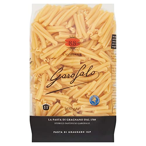 5x Garofalo Pasta di Gragnano IGP Casarecce N° 88 Hartweizengrieß Pasta 100% Neapolitanische Pasta Kurze Pasta Packung mit 500g von GAROFALO