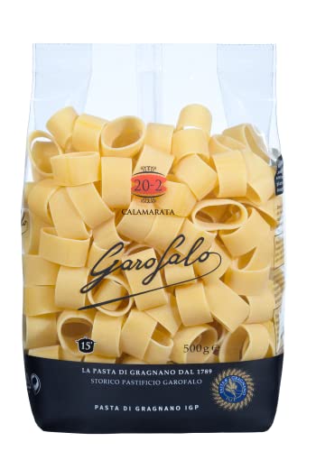 Garofalo Calamarata IGP 500 g, breite Ringnudeln, italienische Premium-Pasta, Nudeln aus Hartweizen-Grieß, fertig in 15 Minuten von GAROFALO