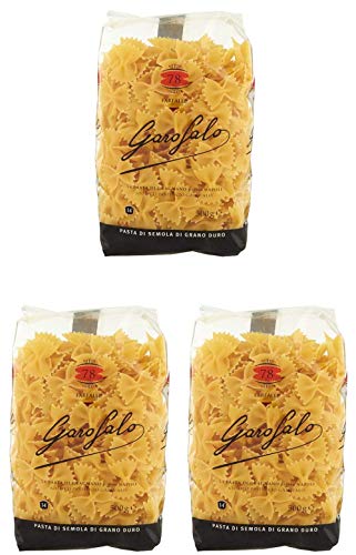 Garofalo Farfalle Rigati Kurze Pasta, 500 g, 3 Stück Garofalo Farfalle Rigati Kurze Pasta, 500 g, 3 Stück von GAROFALO