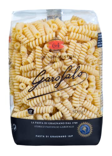 Garofalo Fusilli Bucati Corti IGP 500g, kurze hohle italienische Pasta, Nudeln, al bronzo, fertig in 9 Minuten von GAROFALO