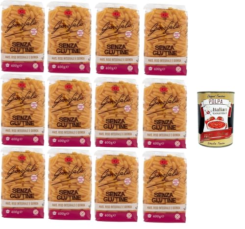 Garofalo Gnocco Sardo,Glutenfreie Pasta aus Mais, Naturreis und Quinoa 12x400gr + Italian Gourmet polpa 400g Garofalo Gnocco Sardo,Glutenfreie Pasta aus Mais, Naturreis und Quinoa 12x400gr + Italian Gourmet polpa 400g von GAROFALO