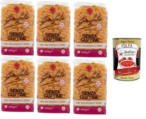 Garofalo Gnocco Sardo,Glutenfreie Pasta aus Mais, Naturreis und Quinoa 6x400gr + Italian Gourmet polpa 400g Garofalo Gnocco Sardo,Glutenfreie Pasta aus Mais, Naturreis und Quinoa 6x400gr + Italian Gourmet polpa 400g von GAROFALO