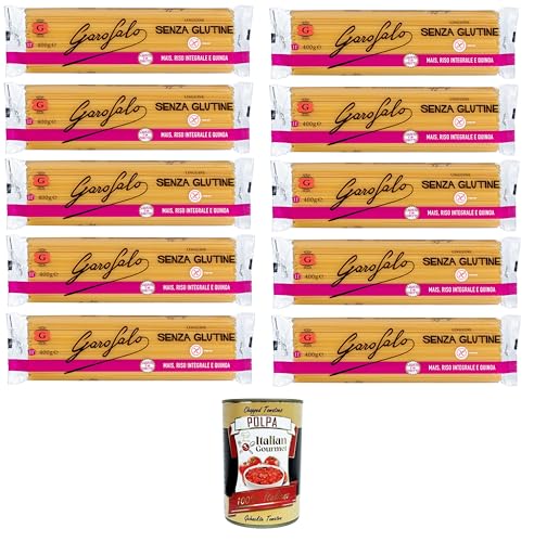Garofalo Linguine,Glutenfreie Pasta aus Mais, Naturreis und Quinoa 10x400g + Italian Gourmet polpa 400g Garofalo Linguine,Glutenfreie Pasta aus Mais, Naturreis und Quinoa 10x400g + Italian Gourmet polpa 400g von GAROFALO