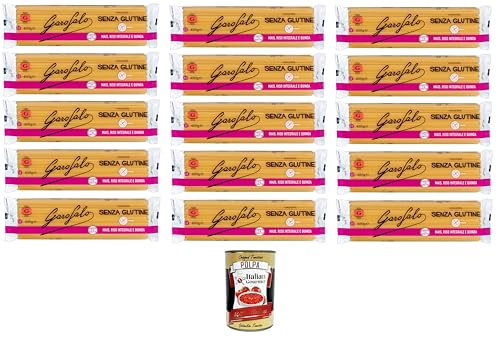 Garofalo Linguine,Glutenfreie Pasta aus Mais, Naturreis und Quinoa 15x400g + Italian Gourmet polpa 400g Garofalo Linguine,Glutenfreie Pasta aus Mais, Naturreis und Quinoa 15x400g + Italian Gourmet polpa 400g von GAROFALO